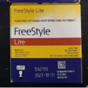 FreeStyle Lite Box 100 count Box NEW 10/27